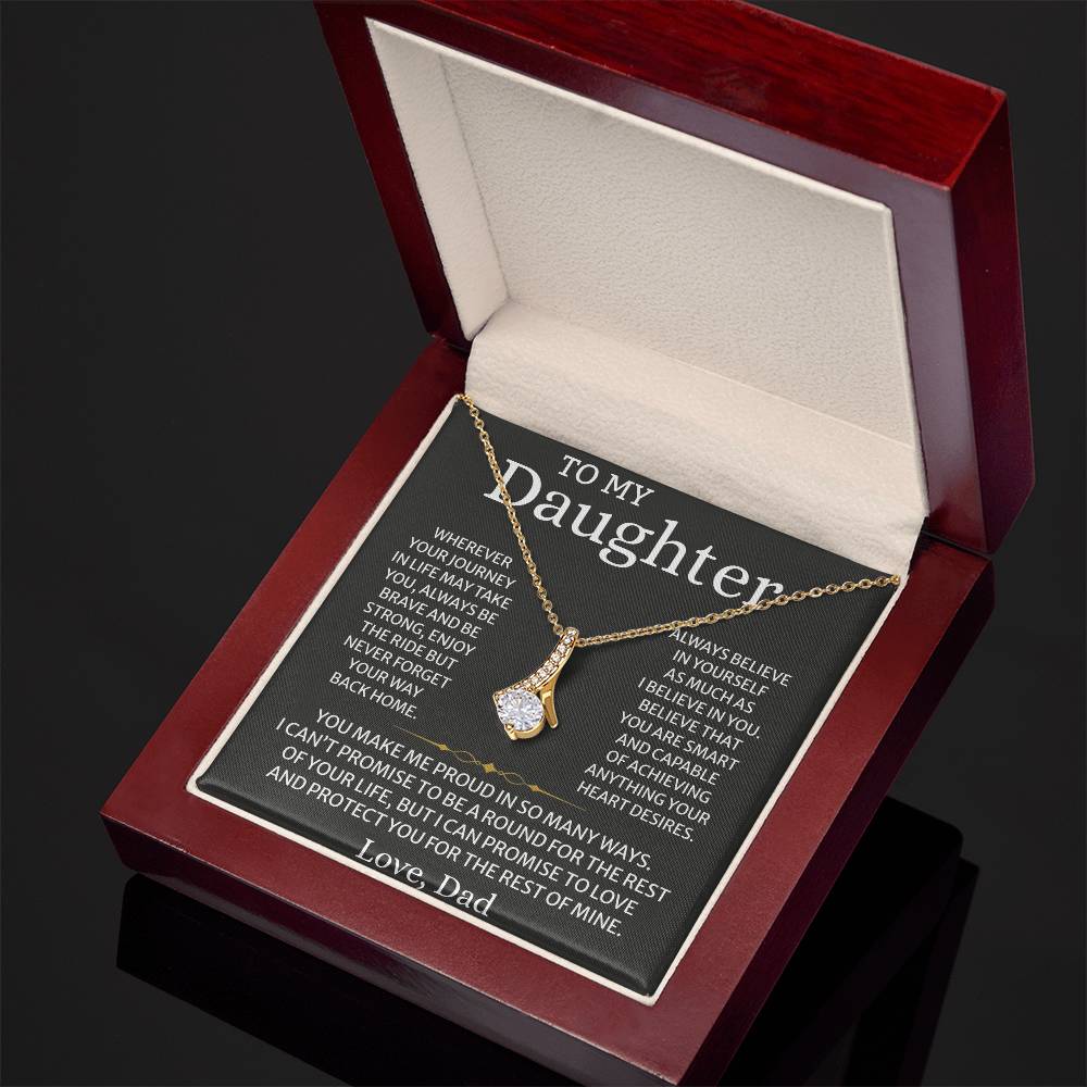 Daughter Graduation Necklace – Inspirational Gift from Dad