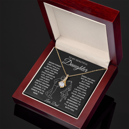 To My Daughter Never Forget That I Love You - Alluring Beauty Necklace