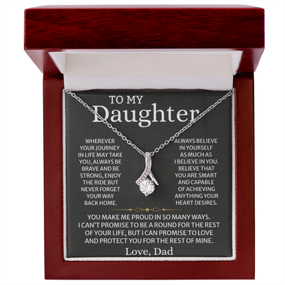 Daughter Graduation Necklace – Inspirational Gift from Dad
