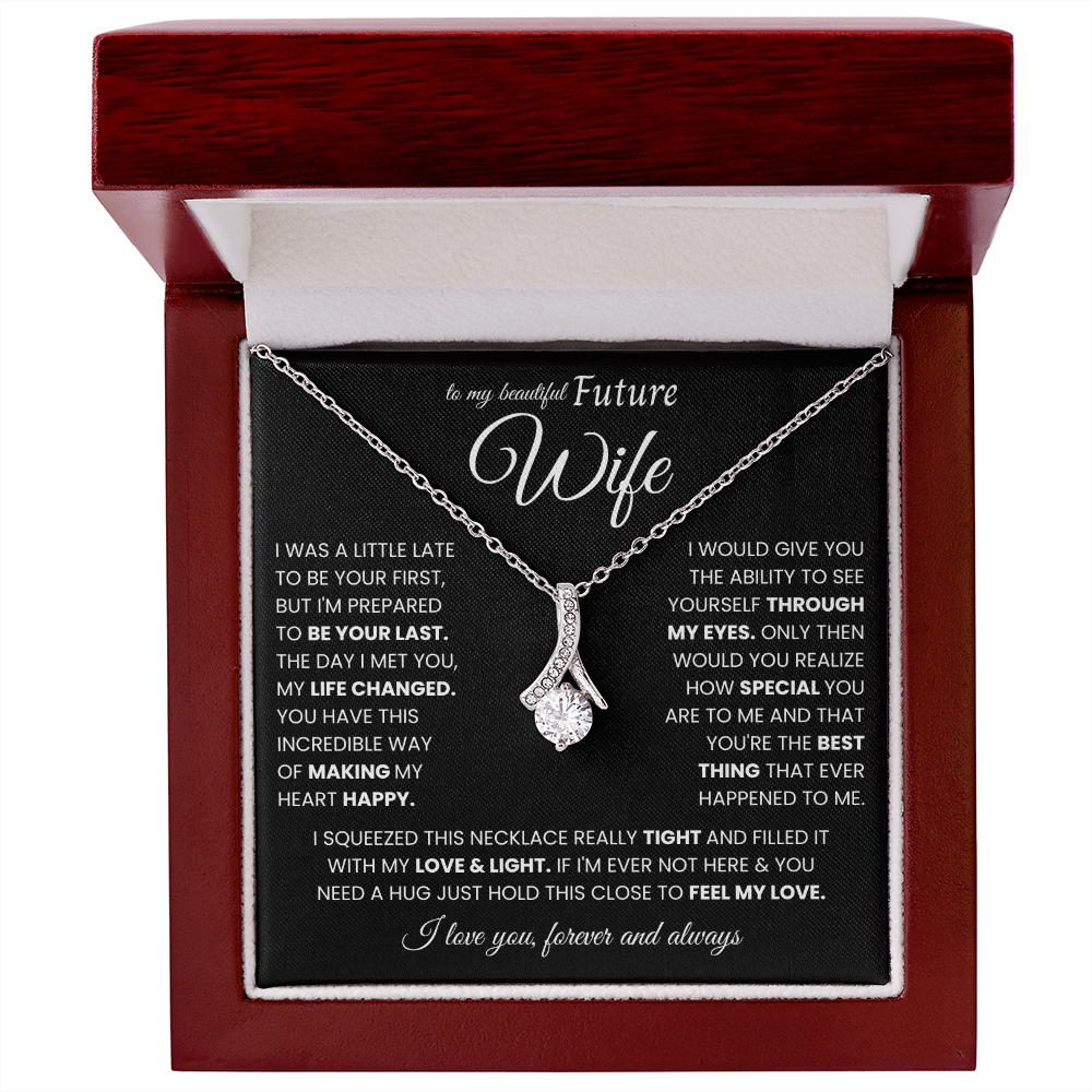 To My Future Wife Necklace From Husband, Valentine's Gifts for Girlfriend