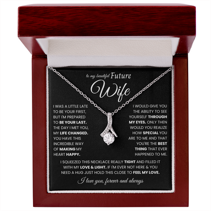 To My Future Wife Necklace From Husband, Valentine's Gifts for Girlfriend