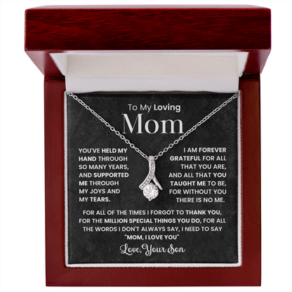 To My Best Mom - I Love You Mom - Forever Love Necklace