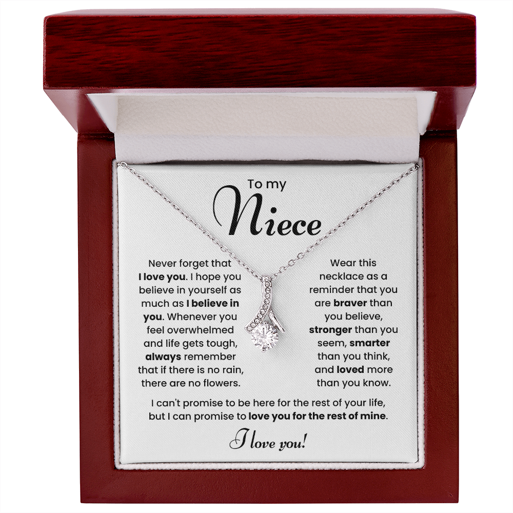 To My Niece Necklace – Meaningful Jewelry Gift from Aunt or Uncle