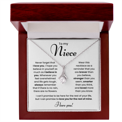 To My Niece Necklace – Meaningful Jewelry Gift from Aunt or Uncle