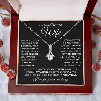 To My Future Wife Necklace From Husband, Valentine's Gifts for Girlfriend