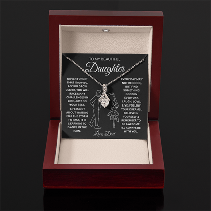 To My Daughter Never Forget That I Love You - Alluring Beauty Necklace