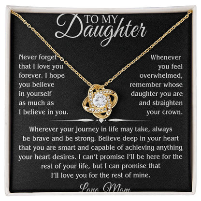To My Daughter Necklace – Heartfelt Gift from Mom to Daughter