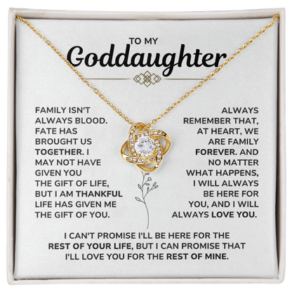 To My Goddaughter Necklace – Meaningful Gift from Godmother or Godfather