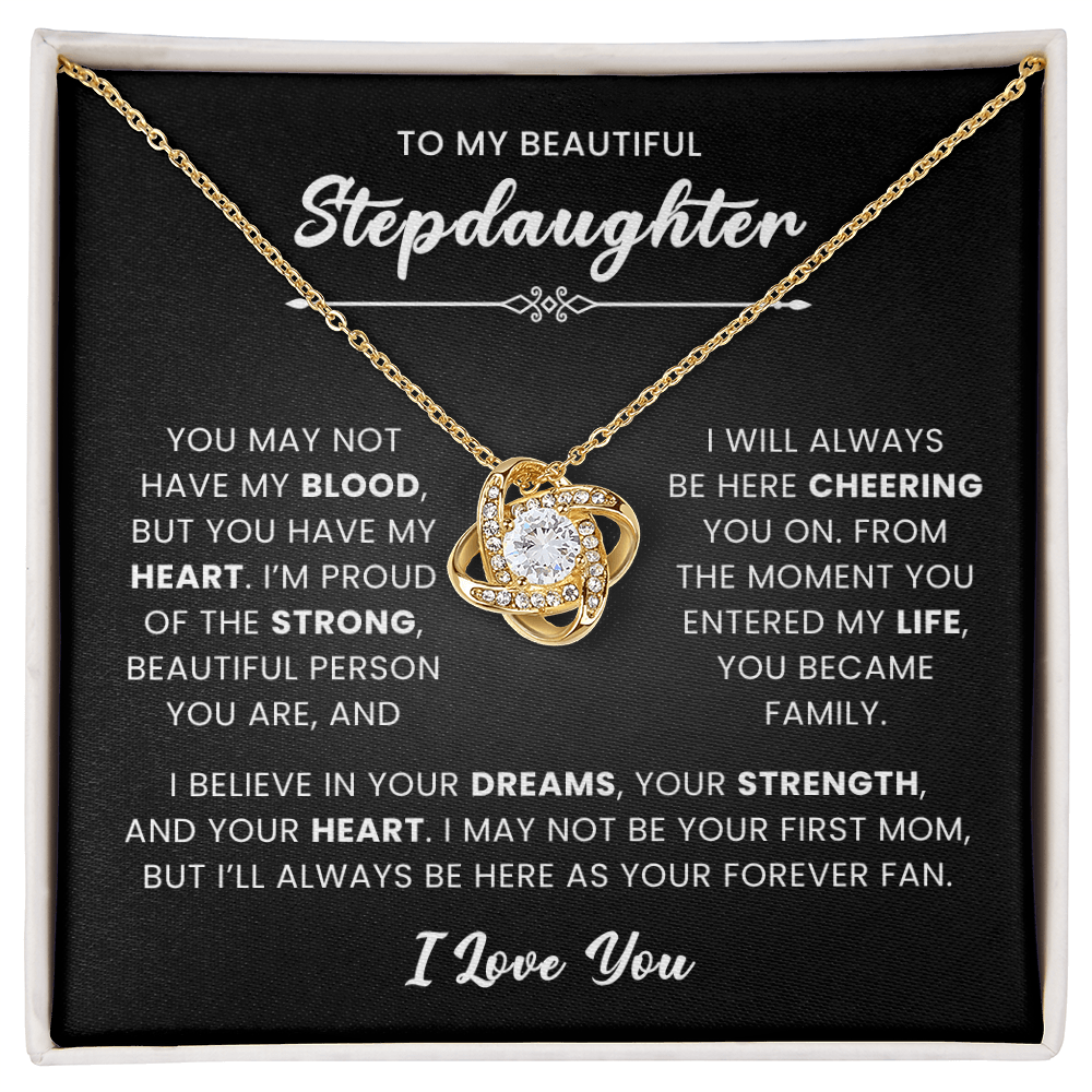 Bonus Daughter Necklace – Meaningful Gift from Mom or Dad, Stepdaughter Jewelry