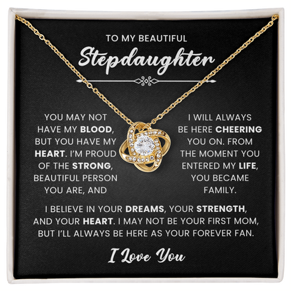 Bonus Daughter Necklace – Meaningful Gift from Mom or Dad, Stepdaughter Jewelry