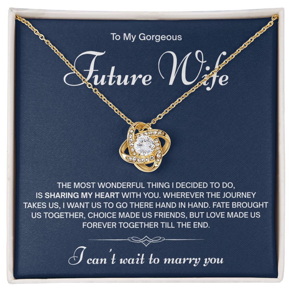 To My Gorgeous Future Wife Necklace – I Can't Wait to Marry You