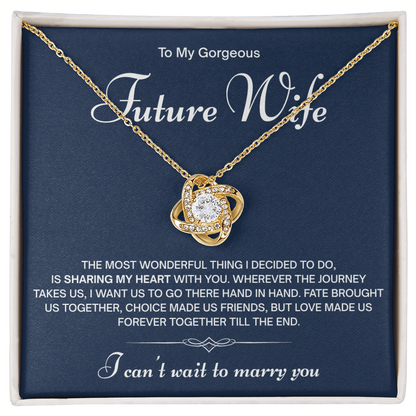 To My Gorgeous Future Wife Necklace – I Can't Wait to Marry You