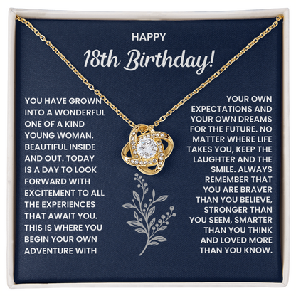 18th Birthday Necklace for Daughter – Sentimental Gift from Mom or Dad
