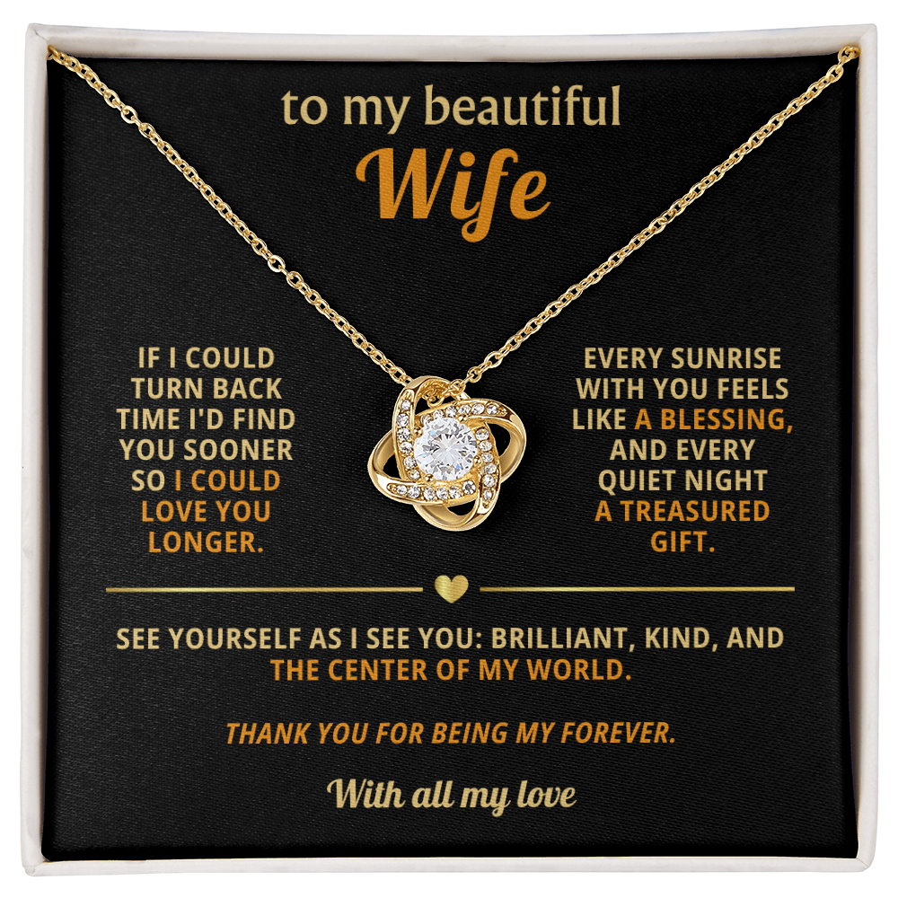 To My Beautiful Wife - You Are My Source of Joy and the Whole of My Heart - Necklace