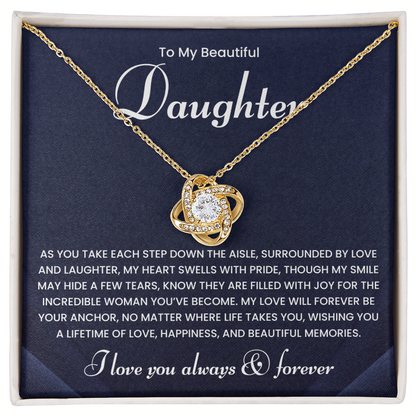 To My Daughter Necklace Gifts From Mom or Dad | Wedding Gifts
