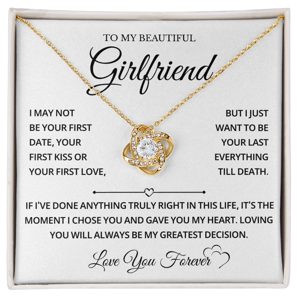 Girlfriends Gifts Romantic Love Knot Pendants On Anniversary, Valentine Day