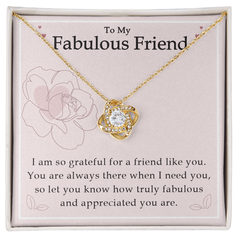 To My Best Friend - Good Friends Are Like Stars - Love Knot Necklace