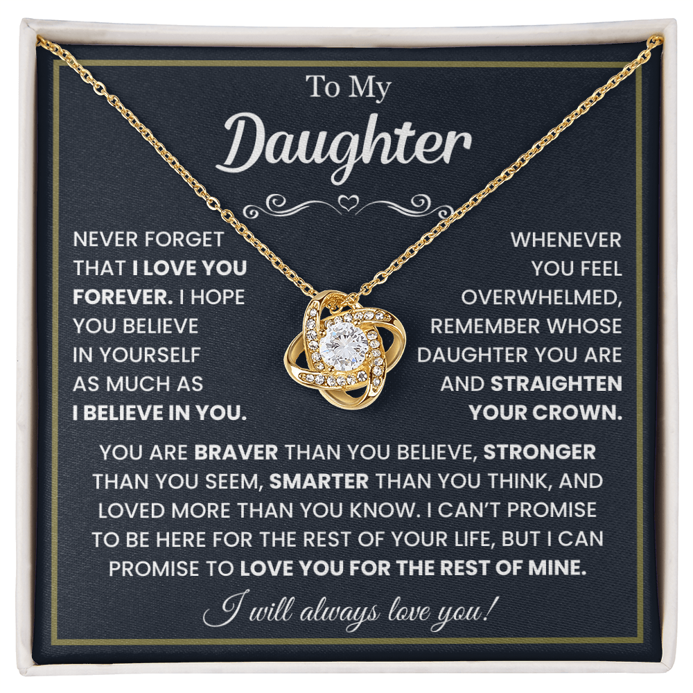 To My Daughter Necklace from Mom or Dad | Best Daughter Gift 2026