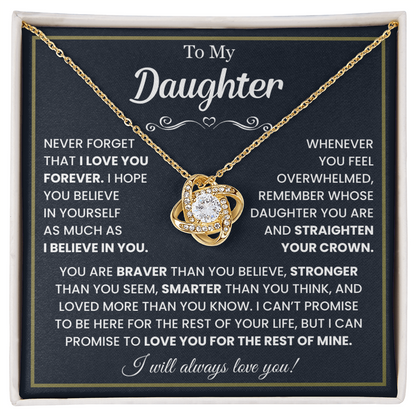 To My Daughter Necklace from Mom or Dad | Best Daughter Gift 2026