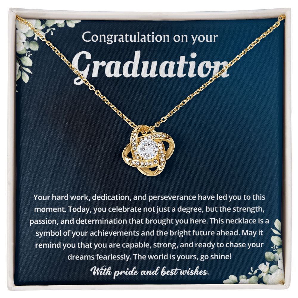 Congratulation On Your Graduation Day - Love Knot Necklace