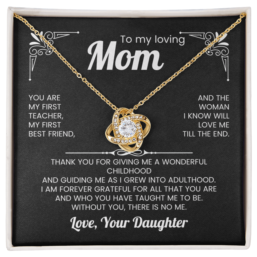 Best Mother's Day Gift 2026 - To My Mom Jewelry with Sentimental Message Card