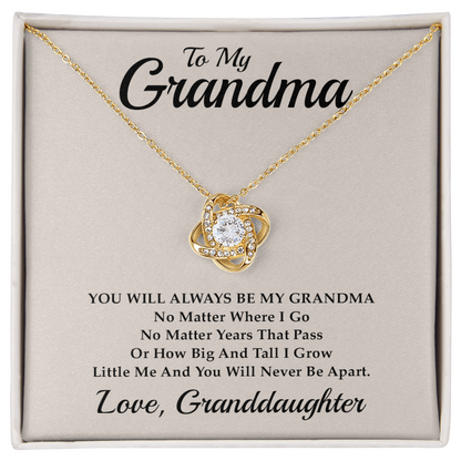 Grandma Necklace from Granddaughter – Gift for Grandma