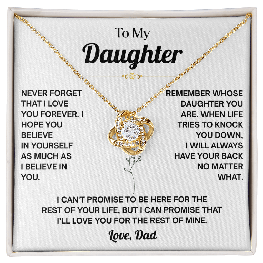 Daughter Graduation Necklace, You Will Always Be My Little Girl Necklace for Daughter From Dad