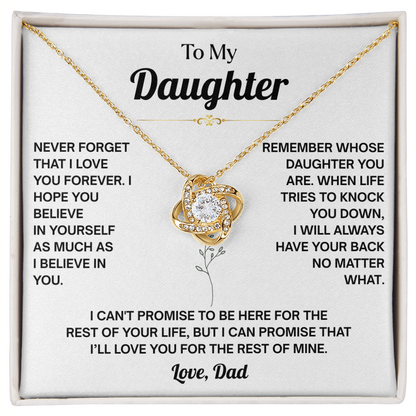 Daughter Graduation Necklace, You Will Always Be My Little Girl Necklace for Daughter From Dad