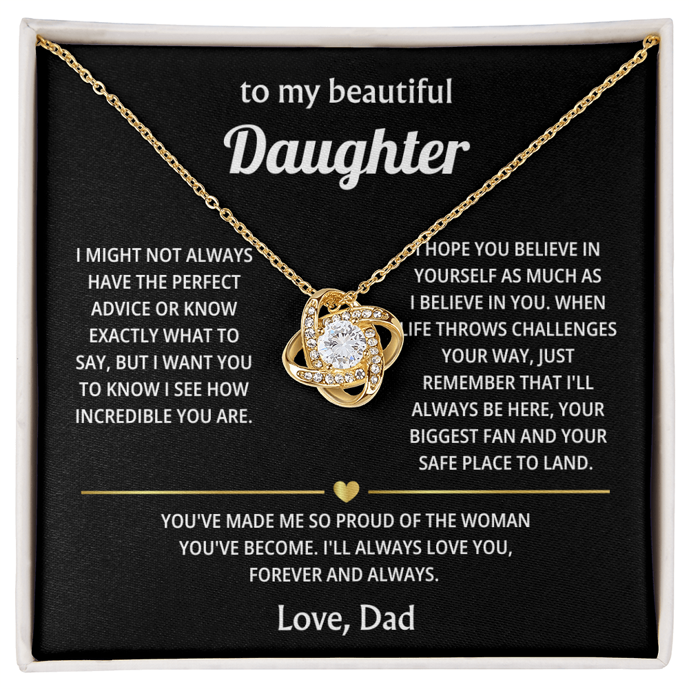 To My Beautiful Daughter – My Love for You Will Last Forever – Heartfelt Keepsake Gift