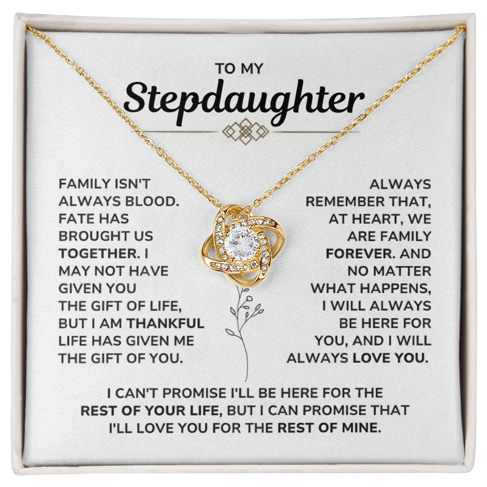 To My Stepdaughter Necklace – Meaningful Gift from Stepmom or Stepdad