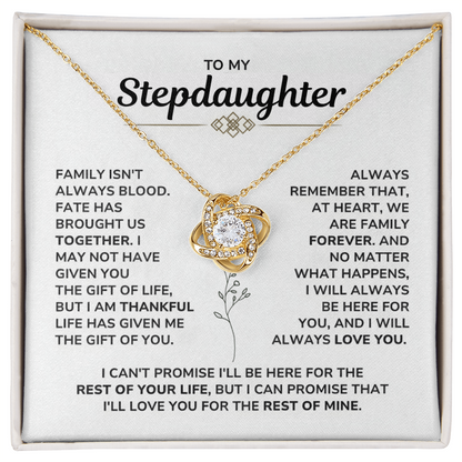 To My Stepdaughter Necklace – Meaningful Gift from Stepmom or Stepdad