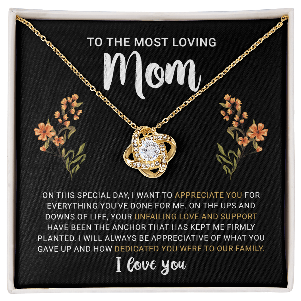 To My Mom Necklace from Daughter | Meaningful 2026 Love Knot Gift