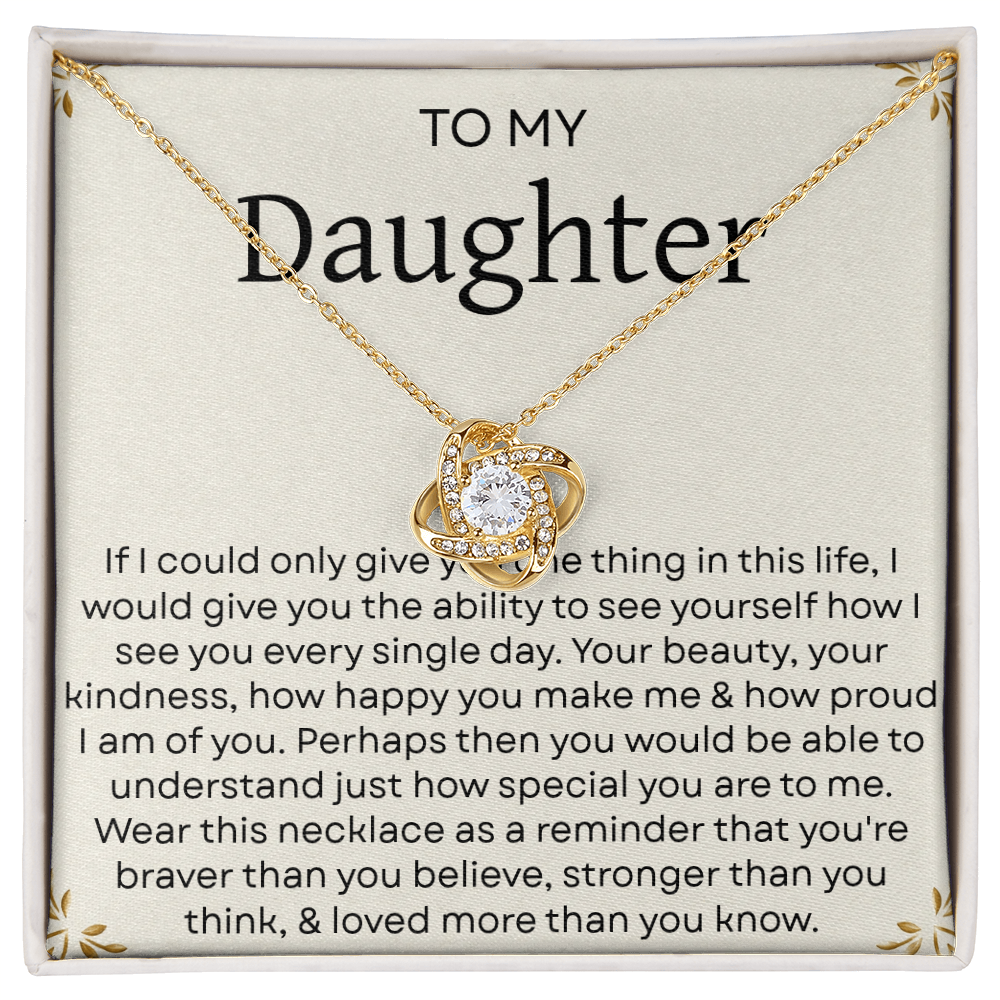 To My Daughter Necklace – Heartfelt Gift from Mom and Dad