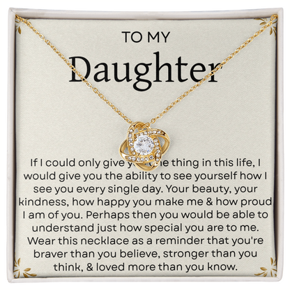 To My Daughter Necklace – Heartfelt Gift from Mom and Dad