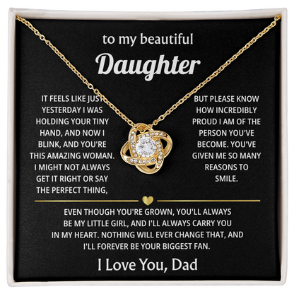 Daughter Jewelry Gift from Dad – Heartfelt Gift for Birthday, Christmas & Graduation