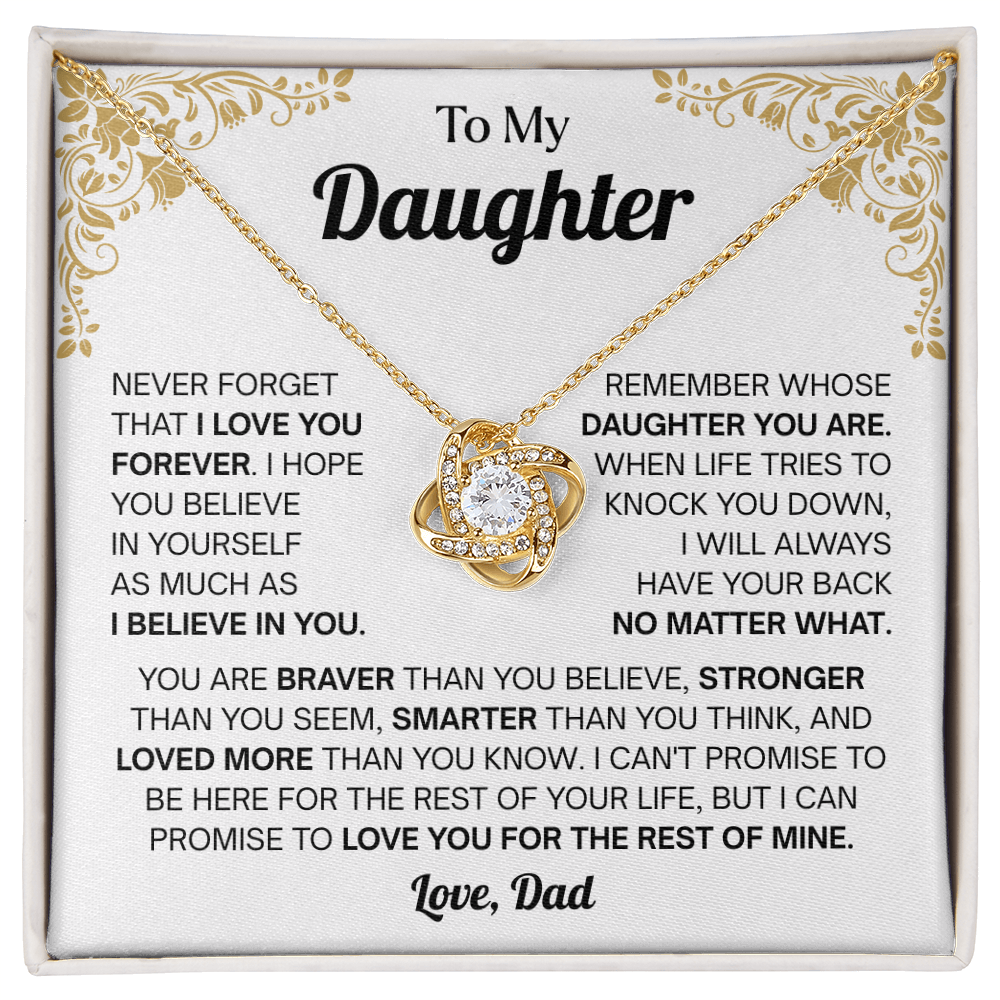 Christmas Gift From Dad to Daughter, Necklace for My Daughter, Meaningful Necklaces for Women