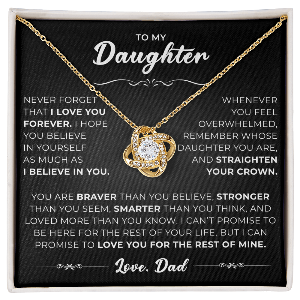 To My Amazing Daughter - the Most Beautiful Chapters of My Life - Necklace