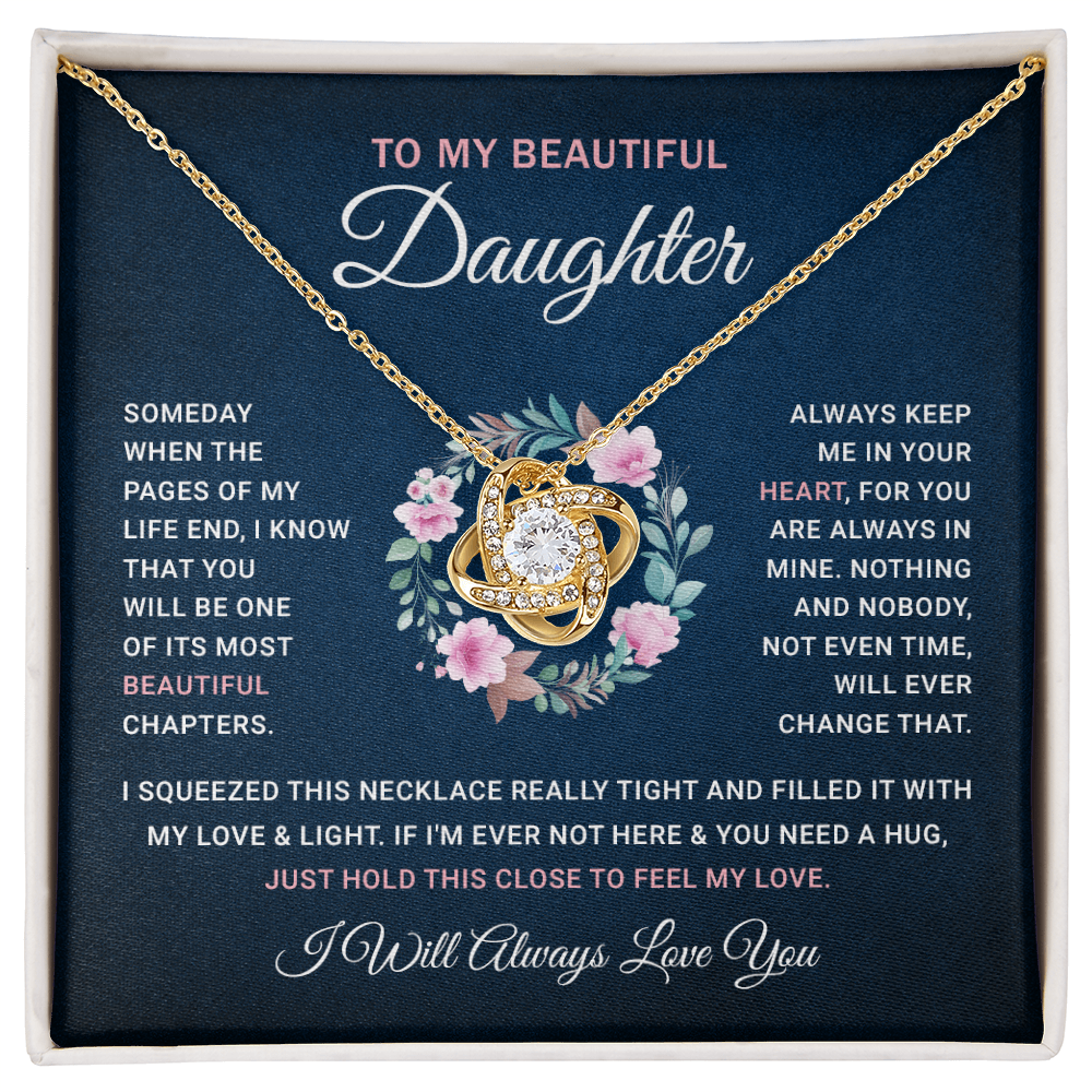 To My Daughter Necklace | Gift for Daughter from Mom Dad | Jewelry
