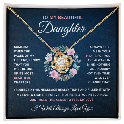 To My Daughter Necklace | Gift for Daughter from Mom Dad | Jewelry