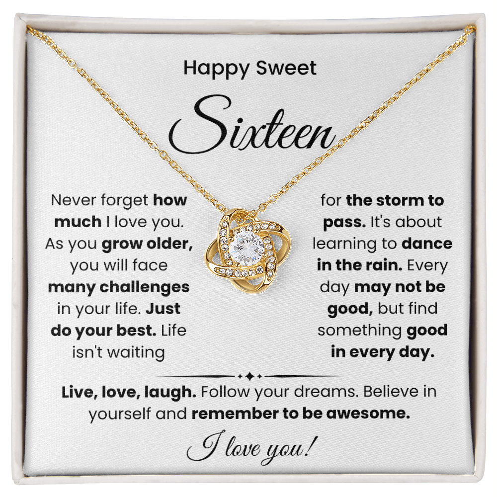 Sweet 16 Necklace, A Special Day for a Special Girl