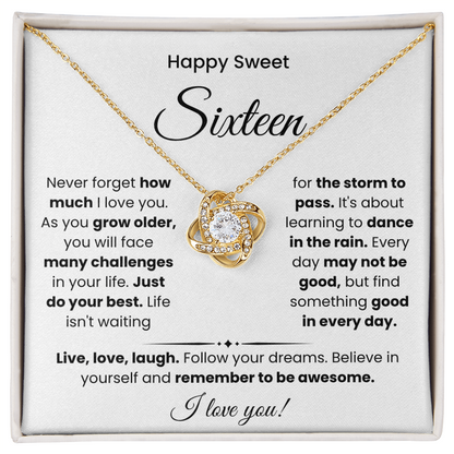 Sweet 16 Necklace, A Special Day for a Special Girl