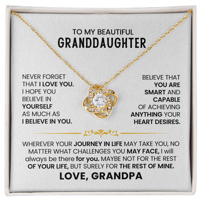 To My Granddaughter - Never Forget How Much I Love You