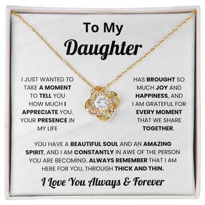 To My Daughter - I Love You Always and Forever - Necklace for Daughter in Law