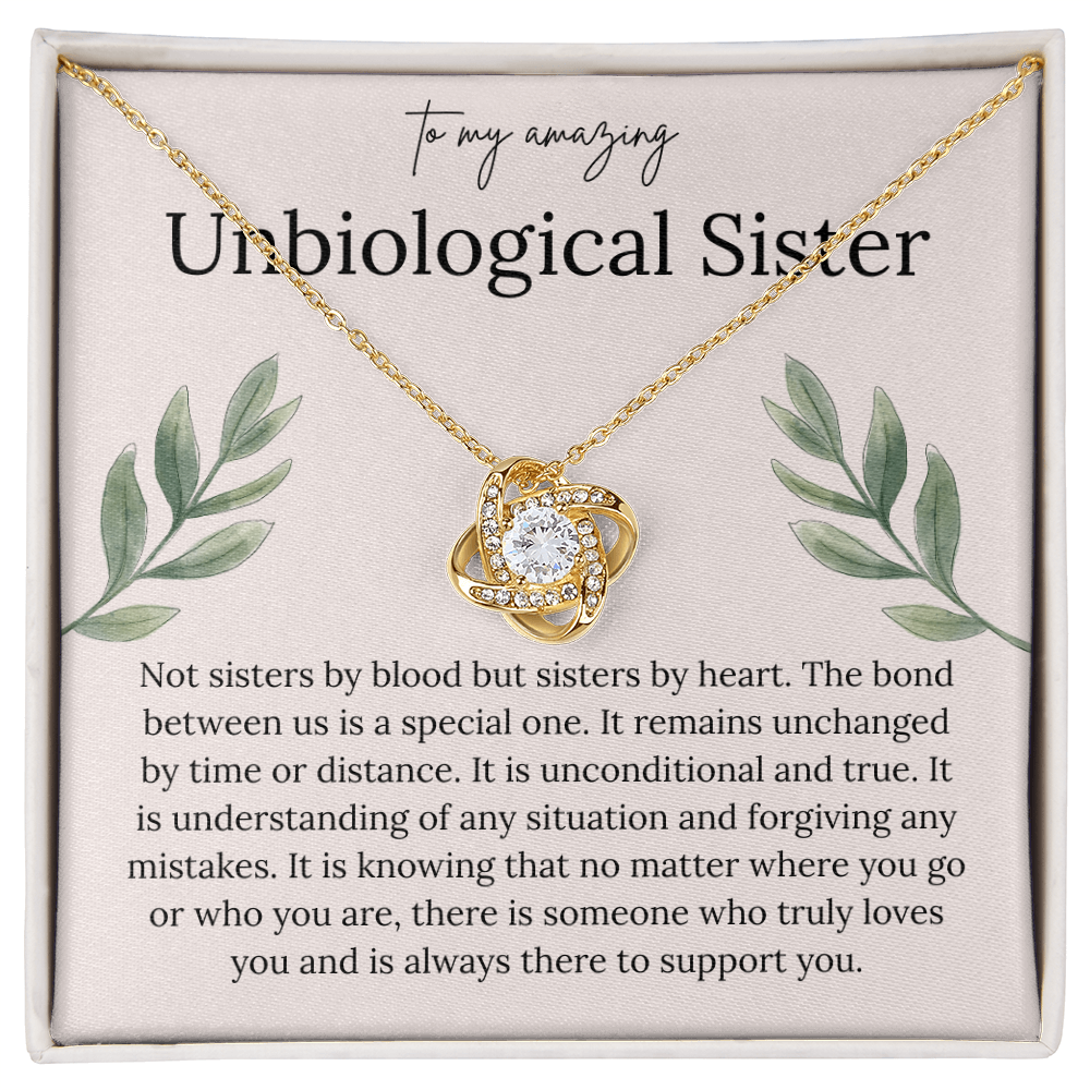 To My Amazing Unbiological Sister - Thank You for Being My Greatest Friend - Necklace
