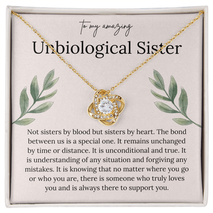 To My Amazing Unbiological Sister - Thank You for Being My Greatest Friend - Necklace