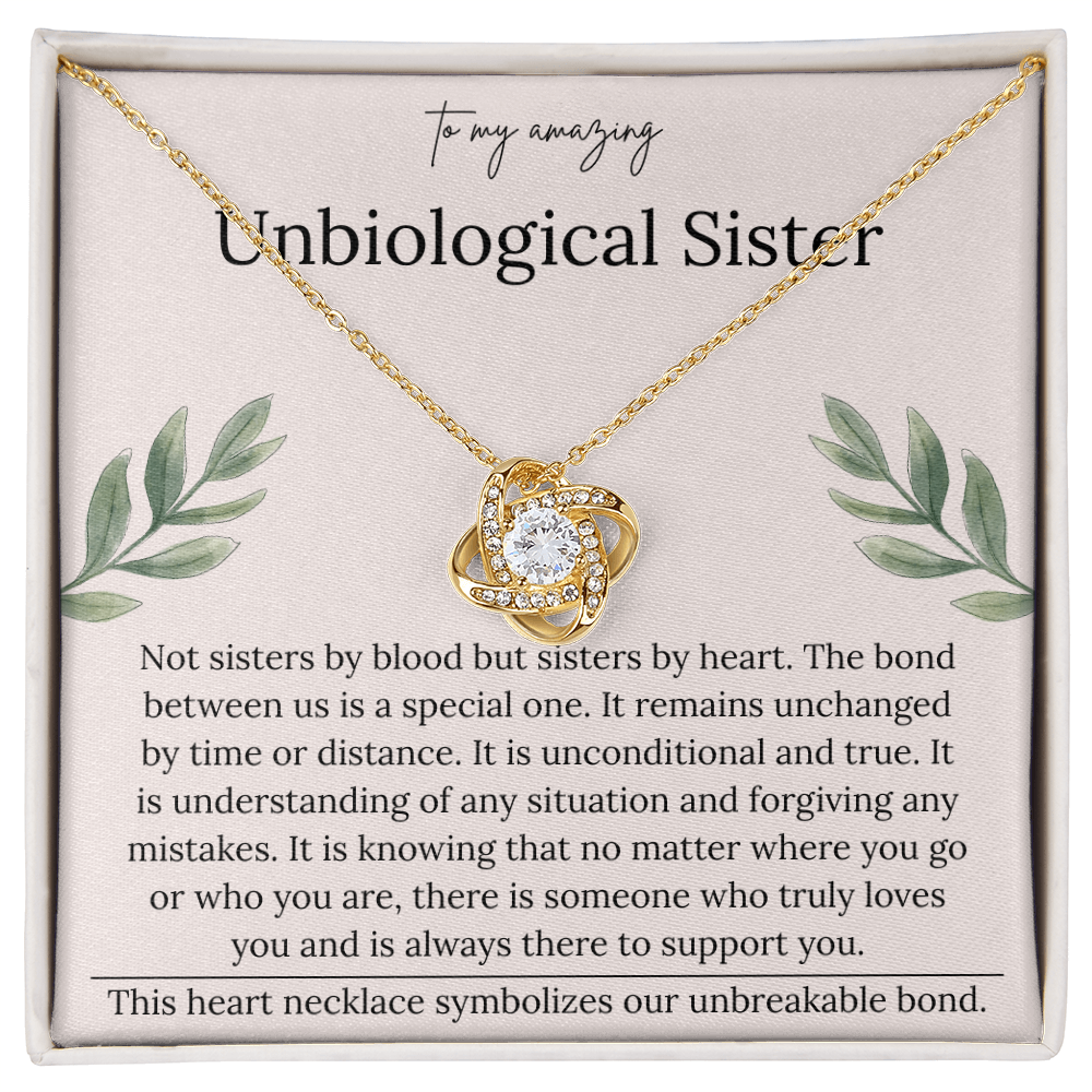Sentimental Necklace Gift for Bonus Daughter With Heartfelt Message Card