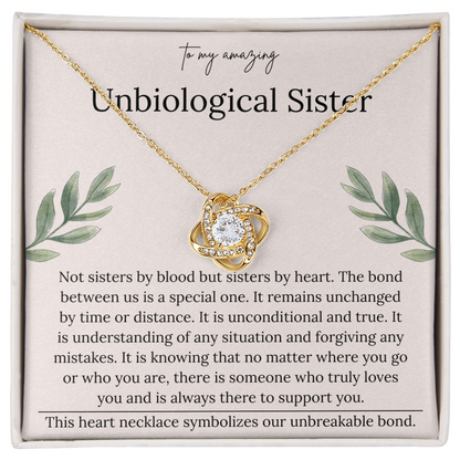 Sentimental Necklace Gift for Bonus Daughter With Heartfelt Message Card