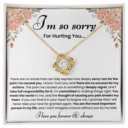 Forgiveness Necklace for Her – Heartfelt Apology Jewelry Gift