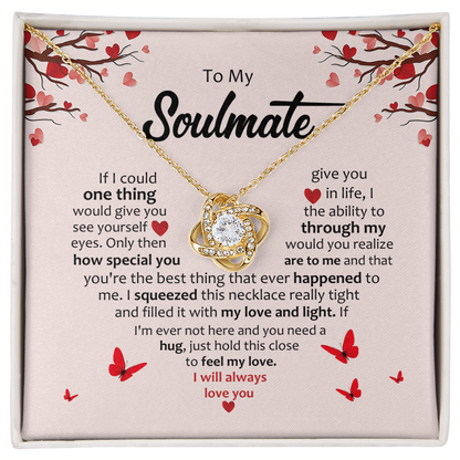 Gifts For Soulmate - Valentines Day Gifts For her - Love Knot Necklace