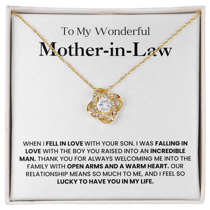 Sentimental Necklace for Future Mother-in-Law From Future Son-in-Law